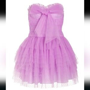 LoveShackFancy Tulle Faron Bow Dress, Sz 4